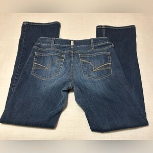 Ariat Jocelyn Dark Blue Denim Jeans Bootcut with Gold Stitching